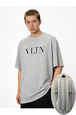 ヴァレンティノコピー レターロゴプリント半袖Tシャツ