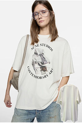 アクネストゥディオズスーパーコピー Acne Studios プリント半袖Tシャツ