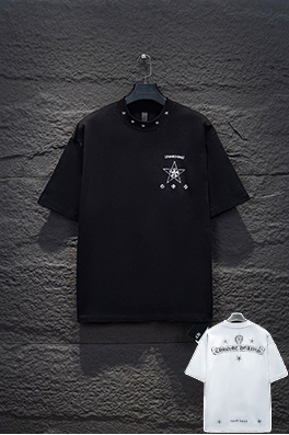 クロムハーツスーパーコピー グラデーショングラフィティハードウェア半袖Tシャツ