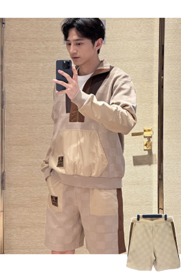 ルイヴィトン 1854 チェック柄ショートパンツ