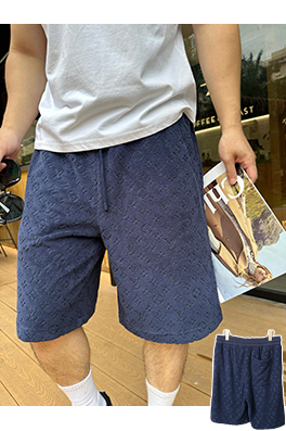 ルイヴィトンコピー クラシックなエンボスのテリークロスショートパンツ