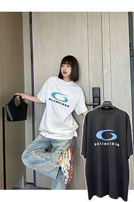 バレンシアガ Balenciaga ランウェイロゴプリント半袖Tシャツ
