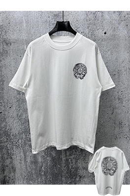 クロムハーツスーパーコピー 新作プリントクルーネック半袖Tシャツ