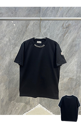 モンクレールスーパーコピー Moncler 襟にロゴプリントがった半袖Tシャツ