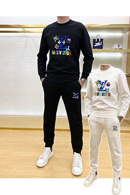 ルイヴィトンスーパーコピー LV 人気のクルーネックのスウェットシャツとパンツのセット