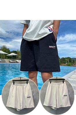 バレンシアガコピー Balenciaga コーラウェーブロゴ刺繍入りカジュアルショーツ