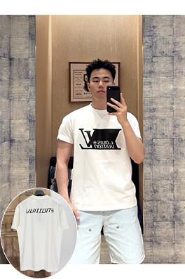 ルイヴィトンスーパーコピー LOUIS VUITTON レタープリント半袖Tシャツ