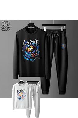 ロエベコピー LOEWE 新品で人気のトレンドクルーネックのスウェットシャツとパンツのセット