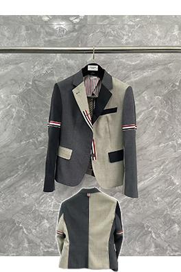 トムブラウンスーパーコピー レディースカラーブロック テーラードジャケット メンズ 高品質 