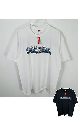 シュプリームコピー SUPREME TAG TEE 大きなロゴプリントの半袖Tシャツ
