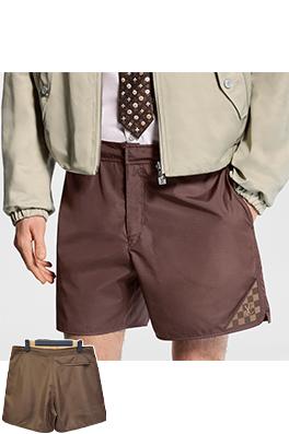ルイヴィトンスーパーコピー チェック柄のドット柄ショートパンツ