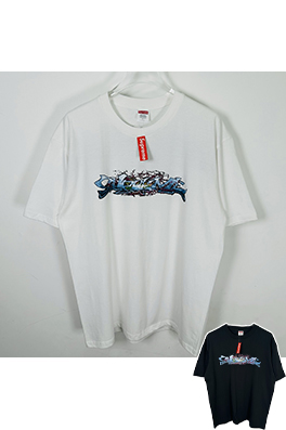 シュプリームコピー SUPREME TAG TEE 大きなロゴプリントの半袖Tシャツ