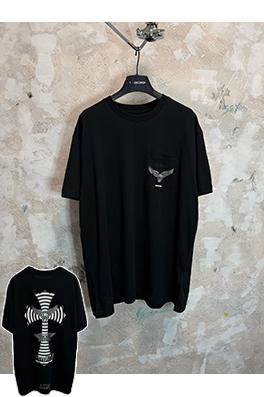 クロムハーツスーパーコピー Foti スカルクロス柄の半袖Tシャツ