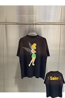 セントマイケルスーパーコピー エルフの文字プリント入りウォッシュダメージ半袖Tシャツ