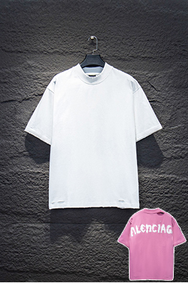 バレンシアガスーパーコピー BALENCIAGA ダメージとダメージをしたプリントの半袖Tシャ