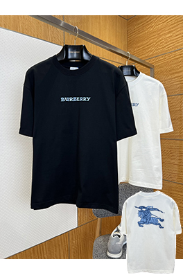 バーバリースーパーコピー BURBERRY カジュアルでクラシックなレタープリントの半袖Tシャツ