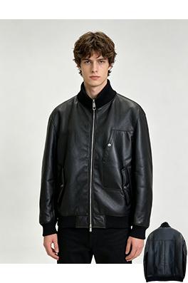 エルメススーパーコピー クラシックなパイロットスタイルのスタンドカラーレザージャケット
