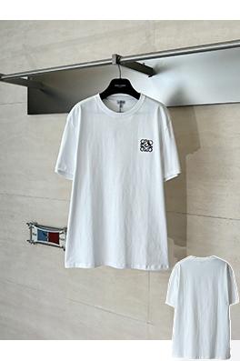 ロエベスーパーコピー Louis Wain Anagram シリーズ刺繍入り半袖Tシャツ