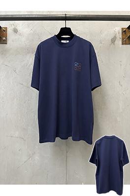 ロエベスーパーコピー クラシックなロゴ刺繍入り半袖Tシャツ
