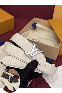 ルイヴィトンスーパーコピー Pretty LV Monogram レディースキャンバス牛革ゴールドトーンバックル ベルト