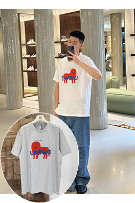 ロエベ Loewe 180周年記念限定アップリケ刺繍入り半袖Tシャツ