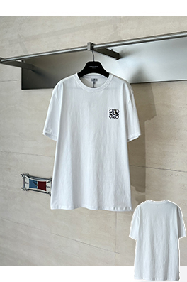 ロエベスーパーコピー Louis Wain Anagram シリーズ刺繍入り半袖Tシャツ