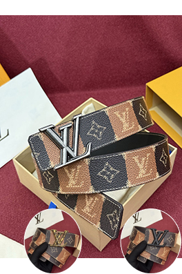 ルイヴィトンスーパーコピー LV nitiales College Monogram Heritage リバーシブルベルト