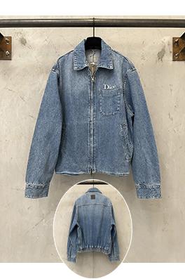 ディオール Dior ロゴ刺繍入りワークウェアデニムジャケット