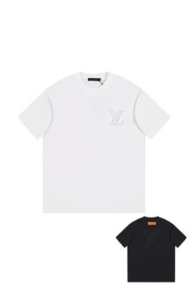 ルイヴィトン アーチ橋の透かし彫り刺繍入り半袖Tシャツ