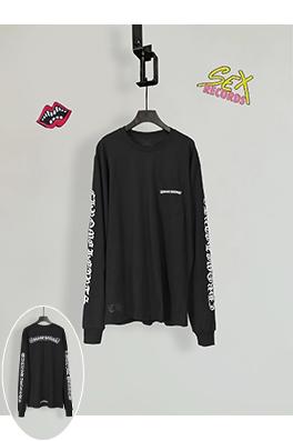 クロムハーツ クラシックのロールアップ式長袖シャツ