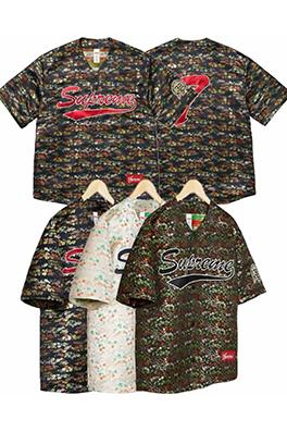 シュプリーム SUPREME 花柄ジャカード織りの半袖ジャージー