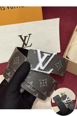 ルイヴィトン LV Initiales Monogram Flower ファッションクラシックなモノグラム柄のカラーブロック花柄リバーシブル両面ベルト