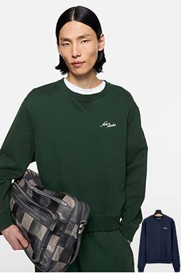 アクネストゥディオズスーパーコピー Acne Studios ロゴ刺繍入りクルーネック スウェットシャツ