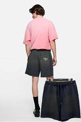 アクネストゥディオズ Acne Studios ヴィンテージ風ダメージプリントショートパンツ