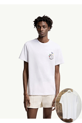 モンクレール クラシックプリント半袖Tシャツ