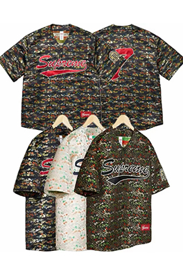 シュプリーム SUPREME 花柄ジャカード織りの半袖ジャージー