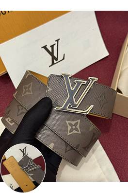 ルイヴィトン偽物 LV Initiales Monogram Flower 新モデルクラシックなモノグラム柄のカラーブロック花柄リバーシブル両面ベルト