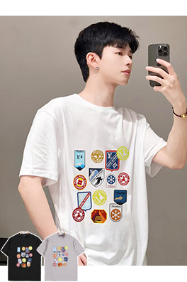ルイヴィトン偽物 クラシックなロゴプリント入り半袖Tシャツ