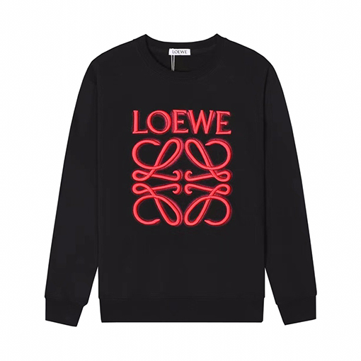 ロエベスウェットTシャツ LOEWE スーパーコピー 刺繍入りラウンド