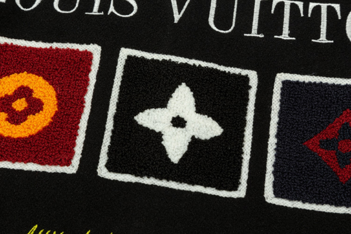 ルイヴィトン 刺繍ステッチベースボールジャージジャケット