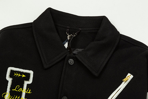 ルイヴィトン 刺繍ステッチベースボールジャージジャケット