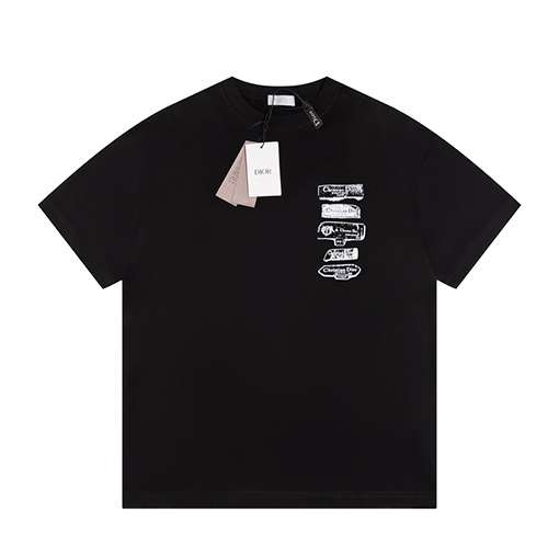 ディオールコピーアルファベット半袖Tシャツ