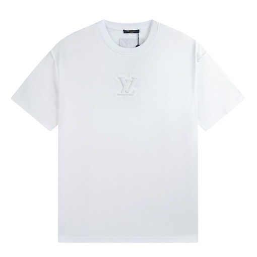 ルイヴィトン 新しい3Dエンボス半袖Tシャツ