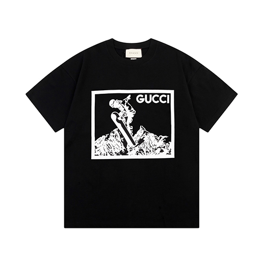 グッチ ダブルG 雪山プリント 半袖Tシャツ
