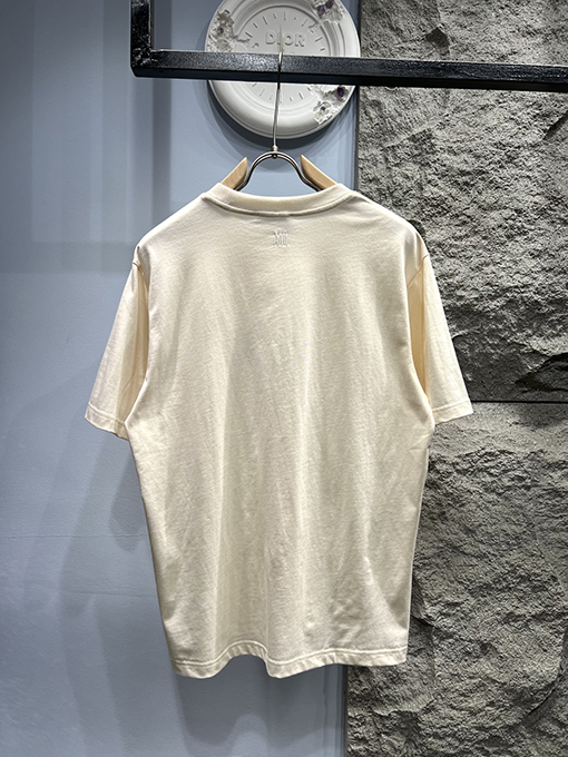 アミコピー 編み込み刺繍ロゴ 半袖Tシャツ