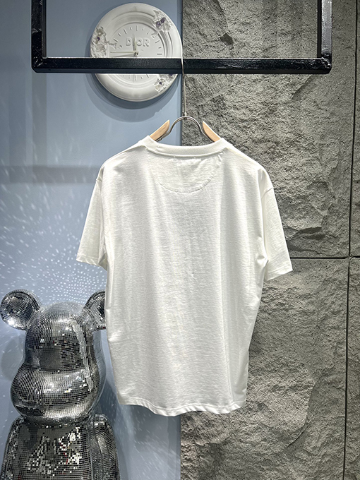 プラダ三角切り替えロゴデザイン 半袖Tシャツ 