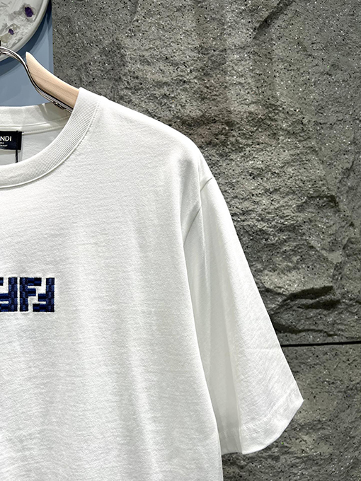 フェンディ  新作 ダブルFロゴ 半袖Tシャツ
