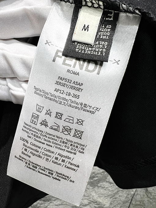 フェンディ  新作 ダブルFロゴ 半袖Tシャツ