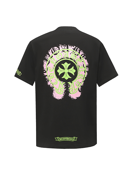 クロムハーツ梵字馬蹄プリント半袖Tシャツ