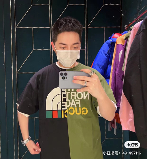 THE NORTH FACE TNF X GUCCI半袖Tシャツ
